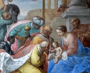The Adoration of the Magi (detail)